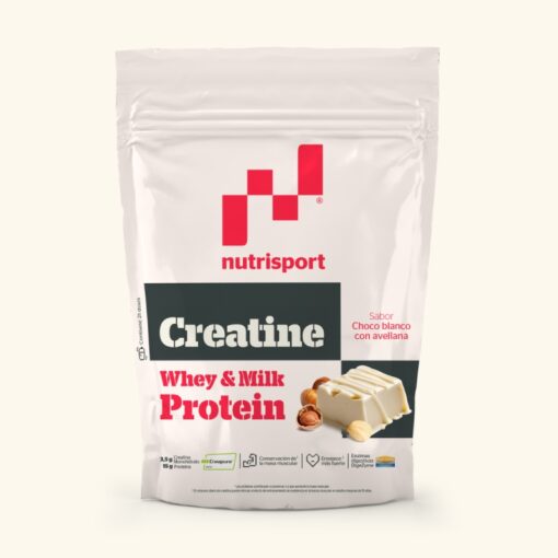 CREATINA CREAPURE® & PROTEINA DE CHOCO BLANCO Y AVELLANA 500gr.