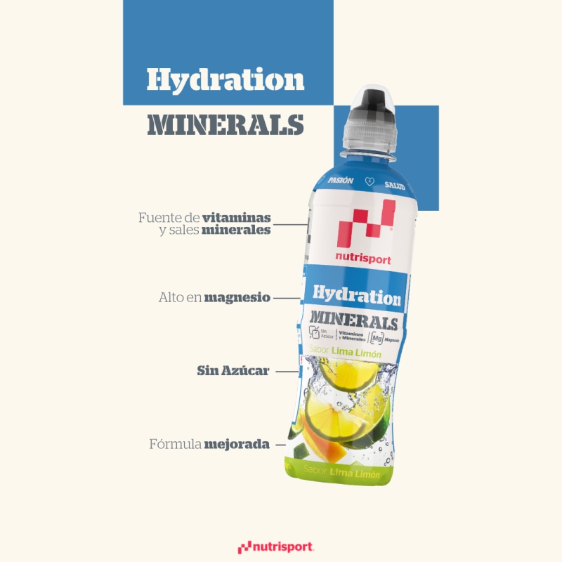 HYDRATION MINERALS LIMA LIMÓN 500ml. - Imagen 2