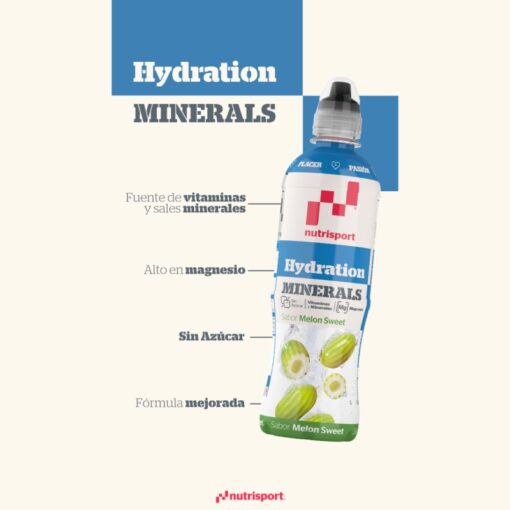 HYDRATION MINERALS MELÓN SWEET 500ml. - Imagen 2
