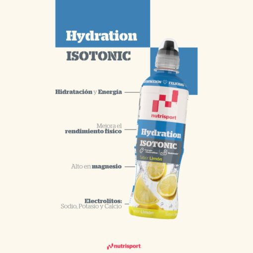 HYDRATION ISOTONIC LIMÓN 500ml. - Imagen 2