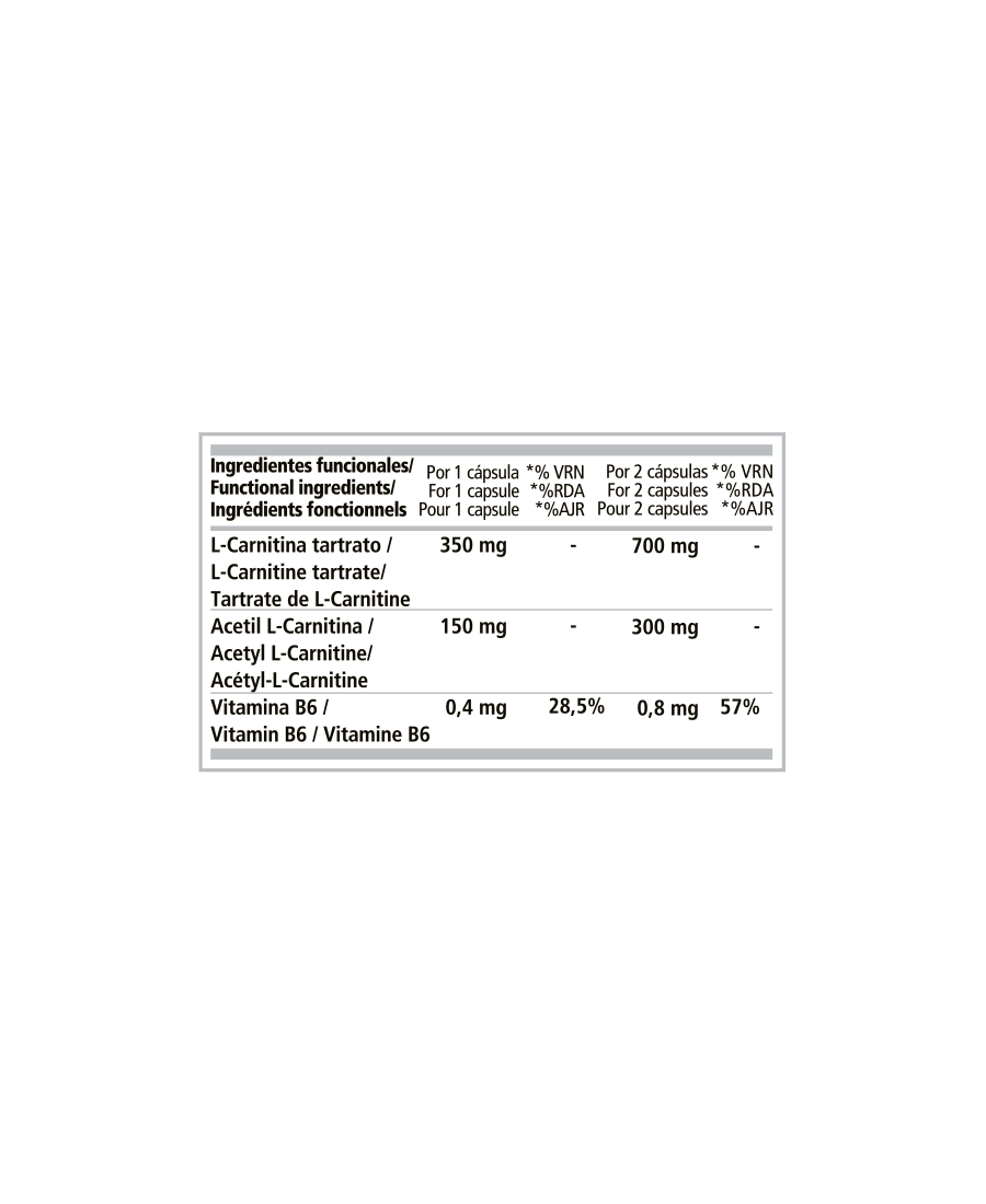 L-CARNITINE COMPLEX 2000 120 CÁPSULAS - Imagen 2