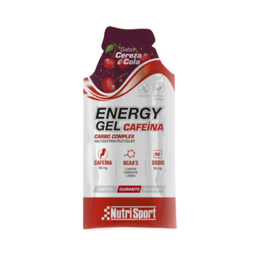 ENERGY GEL CON CEFEÍNA CEREZA Y COLA 35GR.