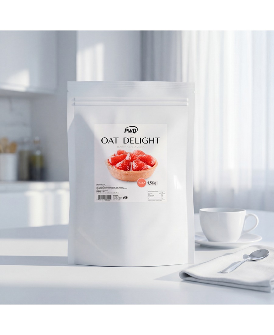 HARINA DE AVENA SABOR FRESA 1,5Kg.