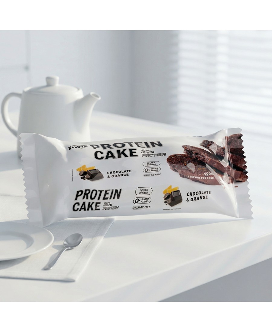 PROTEIN CAKE CHOCOLATE CON NARANJA 400gr. (12 REBANADAS)