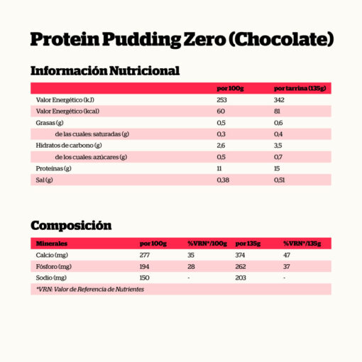 Alternative view of PUDDING DE PROTEÍNAS SIN AZÚCAR CHOCOLATE 135gr.