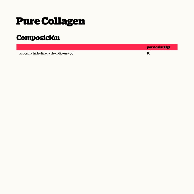 PURE COLLAGEN TREATMENT CON COLÁGENO HIDROLIZADO - 390gr. - Imagen 2