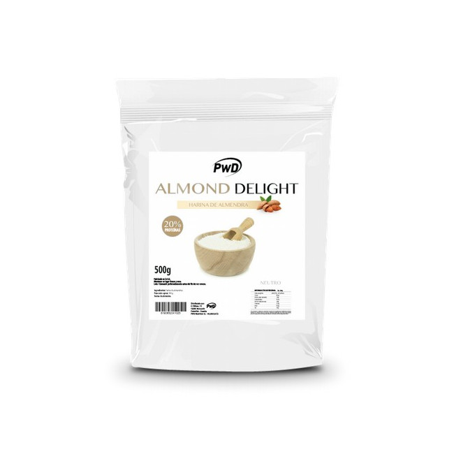 HARINA DE ALMENDRAS CON 20% DE PROTEÍNA SABOR NEUTRO 500gr.