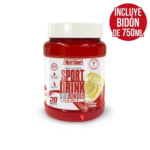 SPORT DRINK ISO POWER LIMÓN 1020gr. (20 BIDONES)
