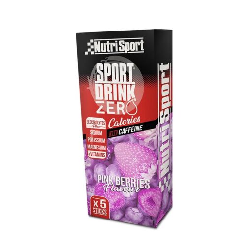 SPORT DRINK ZERO + CAFEÍNA PINK BERRIES 3,5gr. (5 STICKS)