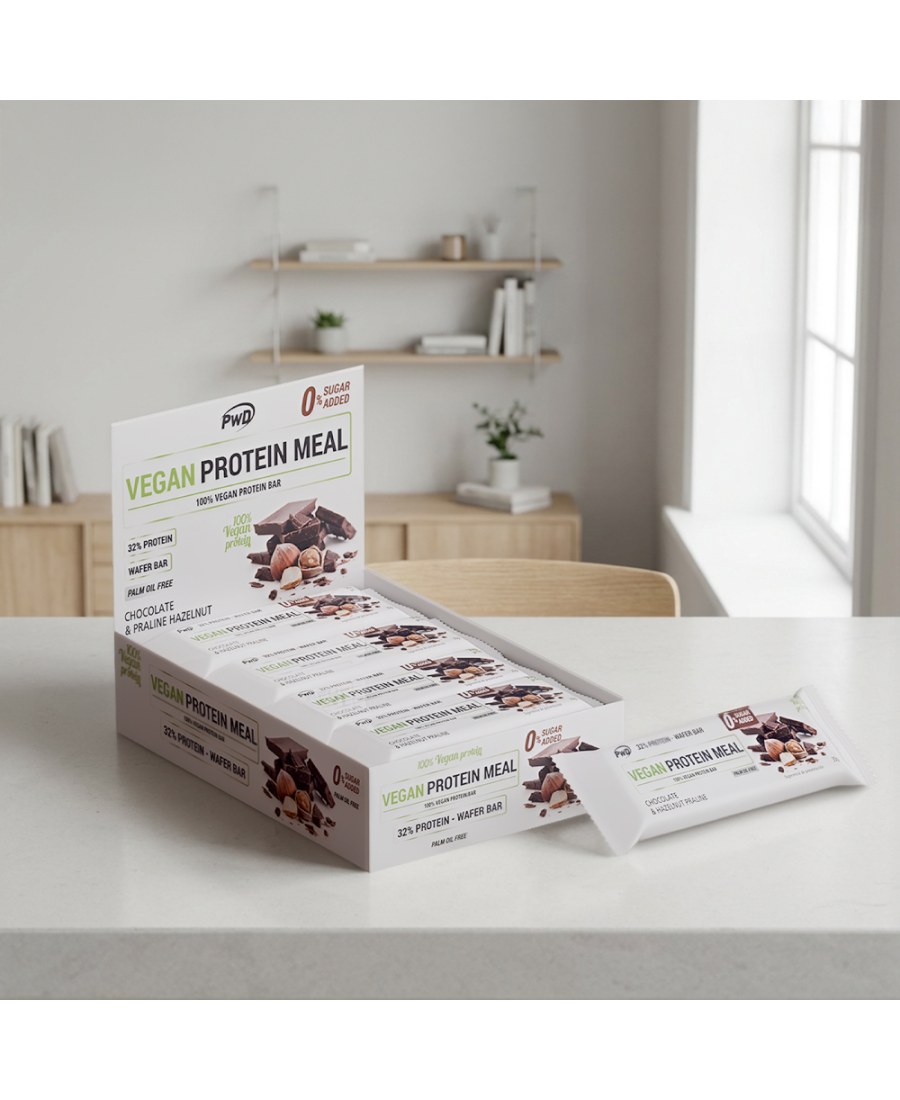 VEGAN PROTEIN MEAL CHOCOLATE PRALINÉ DE AVELLANAS 35gr.