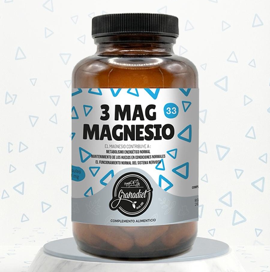 3 MAG MAGNESIO - 60 CÁPSULAS - 830mg.