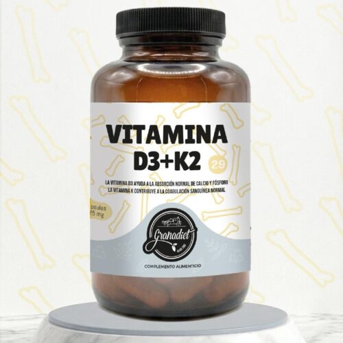 VITAMINA D3+K2 - 60 CÁPSULAS - 725mg.