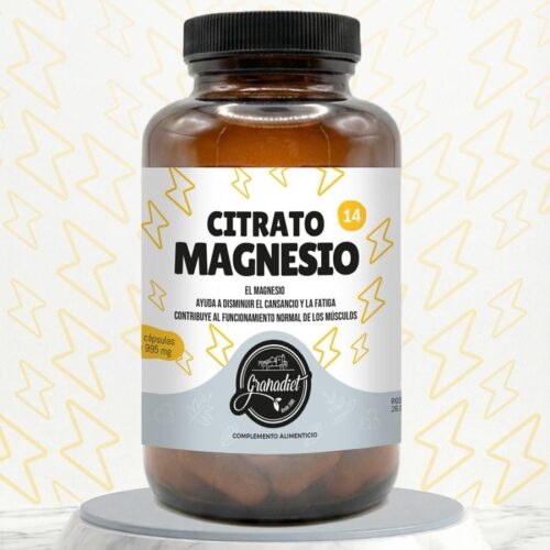 CITRATO MAGNESIO - 60 CÁPSULAS - 830mg.