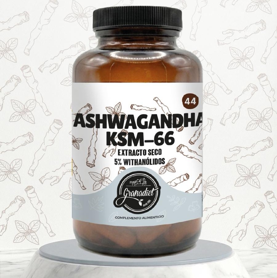 ASHWAGANDHA KSM66 - 60 CÁPSULAS - 830mg.