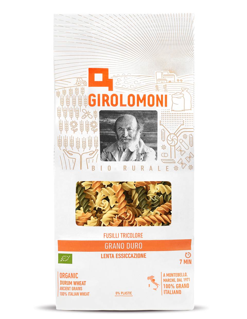 TRIGO - FUSILLI TRICOLOR BIO 500gr.