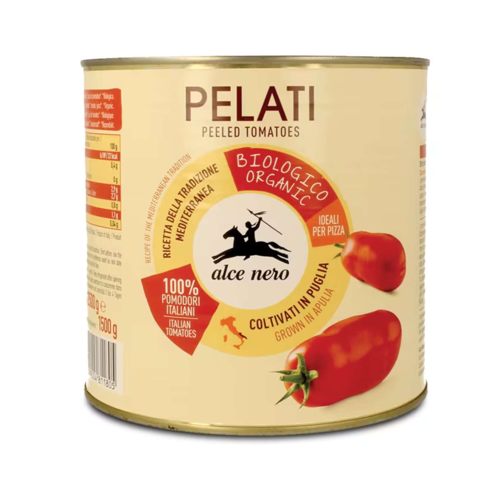 Tomates pelados ecológicos en lata 2,5Kg. (Cajas de 6 unidades)