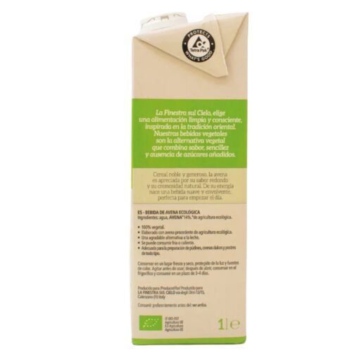 Alternative view of Avena Bio sin aceite y con gluten (1L.) - 6Uds.