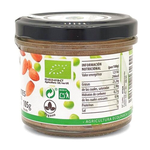 Paté de Guisantes con Frutos Secos Ecológico 105gr. - Imagen 3