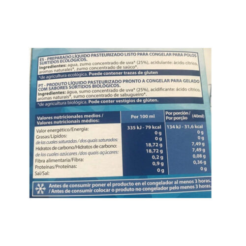 Alternative view of Polos BIO ICE - 10Uds. de 40ml. (VEGANO-SIN LACTOSA)