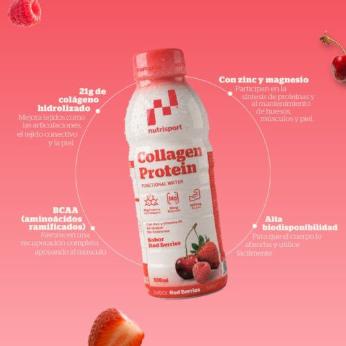 Alternative view of BEBIDA DE COLÁGENO HIDRLIZADO DE FRUTOS ROJOS - 500ml.