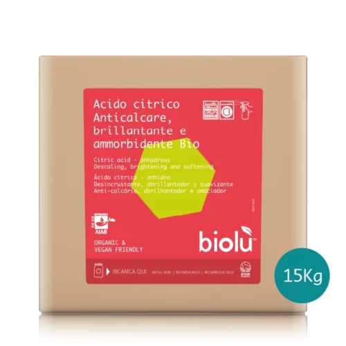 ÁCIDO CÍTRICO BIO - Antical, abrillantador y suavizante ecológico - 15Kg.