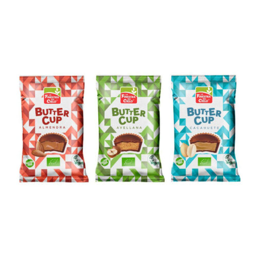 BUTTER CUP ALMENDRA BIO - SIN GLUTEN - 25gr./Ud. (Por cajas de 15 Uds.) - Imagen 3